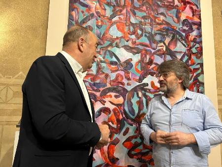 Imagen Atrás  El artista segoviano Christian Hugo Martín dona a la Diputación de Segovia su obra Espuma